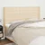 Vidaxl Vzglavje z ušesi krem 203x16x118/128 cm blago