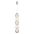 LED luster na sajli CARO LED/40W/230V hrom