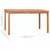 Vrtni blagovaonski stol 140 x 80 x 77 cm od masivne tikovine