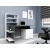 Hanah Home White Anthracite Radni sto 146.3x73.8x60??cm, Beli