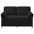 Sofa za dvije osobe Crna 158 x 83 x 95 cm Baršun