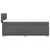 Vidaxl Box spring postelja z vzmetnico temno siva 100x200 cm blago