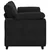 Vidaxl Dvosed črne barve 160x77x82 cm žamet