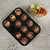 Berlinger Haus Kalup za 12 mafina Matte Black Collection BH-7950N, Crni