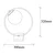 Opviq Stona lampa E27 Max 40W, Crno-Bela