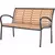 Garden Line VRTNA KLUPA 125 x 60 x 80 CM RJAVA *0865
