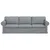 Sofa Svijetlo siva 245 x 82 x 80 cm tkanina