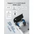 Portable thermal label printer, model B1, Silver - NIIMBOT