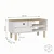 Hanah Home klub sto Aris, 90 cm, hrast Sapphire / beli