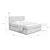 Siva boxspring postelja 180x200 cm Olia Bold Line – Bonami Selection