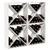 Stalak za vino 4 pcs Bijelo 62 x 25 x 62 cm Čvrsto borovo drvo
