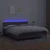 Krevet box spring s madracem LED sivi 160x200cm od umjetne kože