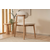 HANAH HOME Trpezarijska stolica Lugias Beech White