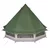 Tipi šator s krovom s pohranom Zelena 404 x 370 x 270 cm taft