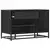 Klupa za cipele crna 80x40x53,5 cm od drveta i metala