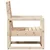 Vrtna stolica 57,5 x 63 x 76 cm od masivne borovine