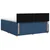 Vidaxl Postelja boxspring z vzmetnico Modra 160 x 200 cm Blago