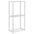 Cijevna polica s pohranom Bijelo 42,5 x 27 x 91,5 cm Aluminij