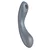 Vibrator in zračni stimulator SATISFYER CURVE TRINITY 1, Siva