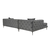 Atelier del Sofa Ugaona garnitura Como Eco, 270x180x72 cm, Antracit