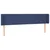 Vidaxl vidaXL Vzglavje postelje z LED modro 203x16x78/88 cm blago