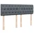 Vidaxl Box spring postelja z vzmetnico temno siva 160x200 cm žamet