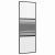 Staklena vrata Prugasti Crna 76 x 2 x 205 cm Aluminij