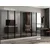 Hanah Home ormar sa reflektujućim staklom Nisa 20663, 315 cm, peščar