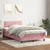 Vidaxl Box Spring postelja z vzmetnico Pink 120x220 cm Velvet