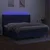 Krevet box spring s madracem LED plavi 200x200 cm od tkanine