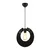 Opviq Luster Kruh , 30cm, Crni