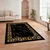 Conceptum Hypnose Tepih HM-CRP25-33, Pravougaoni, 160 x 230 cm, Crno-zlatne boje