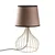 Opviq Stona lampa Telis-5403, 28x28x51 cm, IP20, Zlatno-smeđe boje