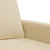 Vidaxl Kavč dvosed krem 140 cm blago