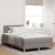 LED Box Spring Krevet Sivo-smeđa 120 x 200 cm tkanina