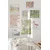 WallXpert set od 8 uramljenih slika Çgs-007, pastelni motivi – Monet japanski most, Matisse cvetni plakat, flamingo i pejzaži, beli ram