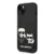 Maska Karl Lagerfeld and Choupette Liquid Silicone za iPhone 14 crna.