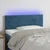 Vidaxl LED posteljno vzglavje temno modro 80x5x78/88 cm žamet