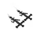 Uhani Baphomet Cross - PSY1111