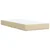 Vidaxl Box spring postelja z vzmetnico krem 100x200 cm blago