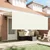Skrovita tenda Krema 350 x 200 cm Poliester i aluminij