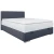 Carryhome POSTELJA Z VZMETNICO 120 cm x 200 cm , tekstil temno modra