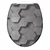 WC deska Schütte GREY HEXAGONS | Duroplast, Soft Close