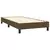 Vidaxl Box spring postelja z vzmetnico LED temno rjava 90x190 cm blago