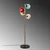 Opviq Podna lampa Benek-15-14546, 36x36x135 cm, IP20, Zlatno-šarene boje