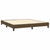 vidaXL vidaXL Box spring postelja z vzmetnico LED temno rjava 160x200cm blago, (20899607)