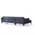 Atelier del Sofa Ugaona garnitura Belissimo 95x67x140cm Plava