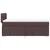 Vidaxl Box spring postelja z vzmetnico temno rjava 90x200 cm blago