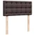 Vidaxl Box spring postelja z vzmetnico temno rjava 100x200 cm blago