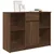 Komoda s ladicama smeđeg hrasta 101x35x76 cm konstruirano drvo